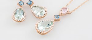 Roxa Barcelona limited edition game necklace and earrings